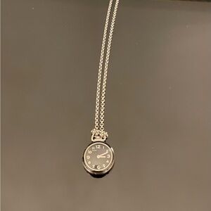 Marc By Marc Jacobs Silver Watch Pendant Necklace